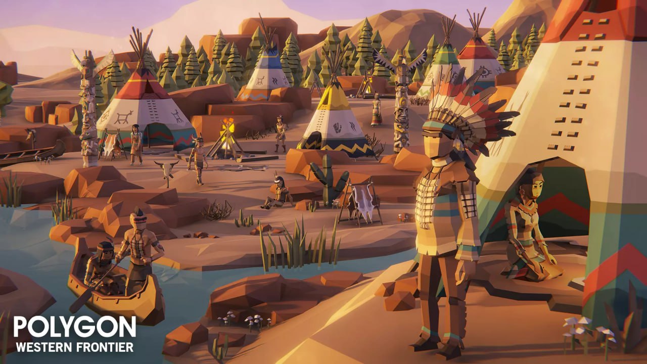 POLYGON Western Frontier - Low Poly 3D Art by Synty📱 - изображение 2